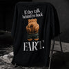 Talk Behind Yo Back Teddy! Oversized Terry Black T-Shirt