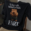 Talk Behind Yo Back Teddy! Oversized Terry Black T-Shirt