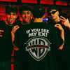 Warn A Brother Oversized Terry Black T-Shirt