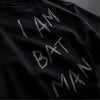 I AM BATMAN! Oversized Terry Black T-Shirt