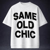 Same Old Chic! Oversized Terry White T-Shirt