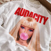 Audacity! White Sweatshirt