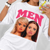 Men will be "Men" Oversized White T-shirt