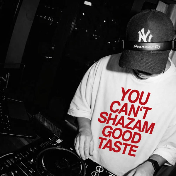 You Can't Shazam Good Taste Oversized Terry White T-Shirt