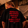 Good Sex No Stress Oversized Terry Black T-Shirt