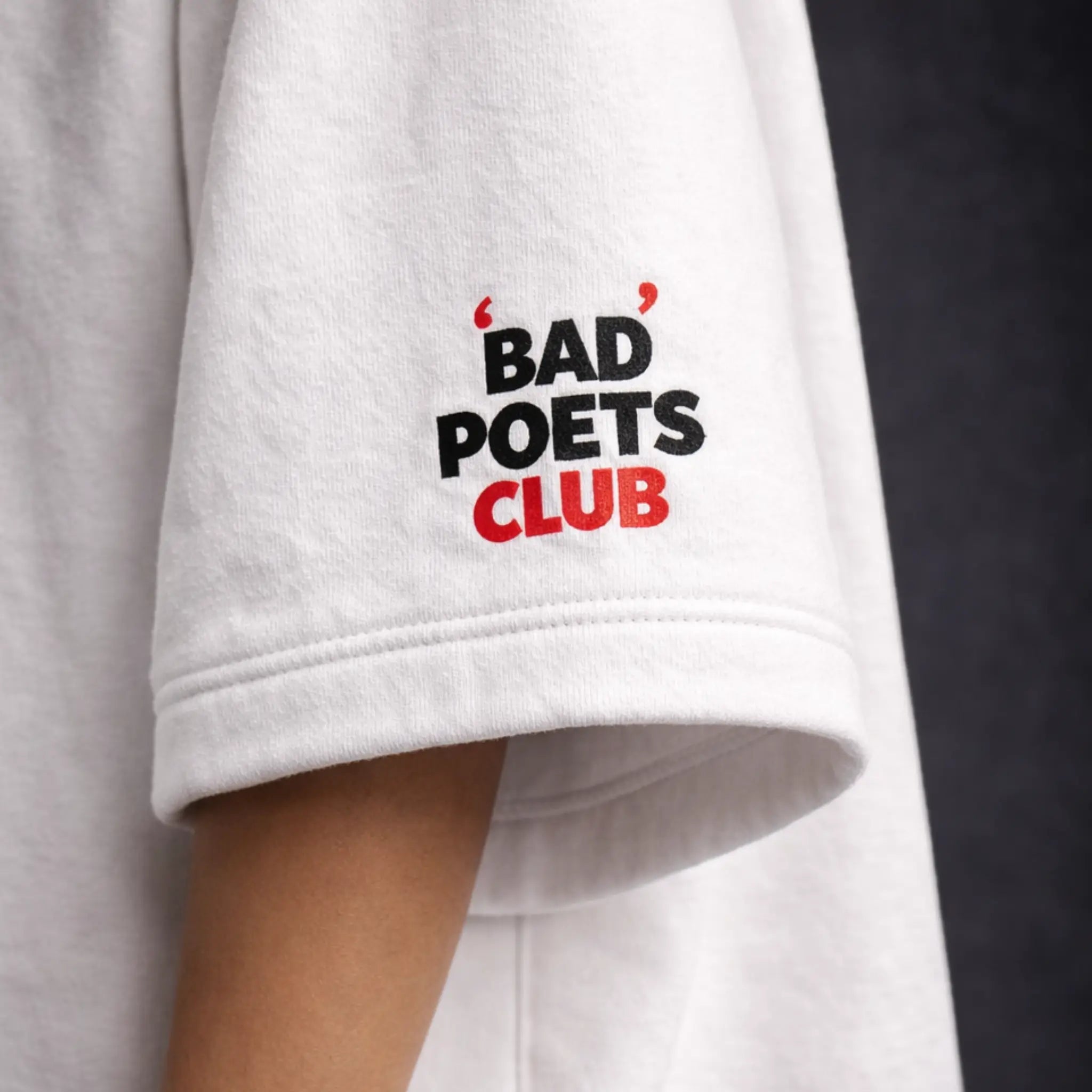 Queen Baddie Oversized Terry White T-Shirt