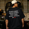 Black Amex Oversized Terry Black T-Shirt