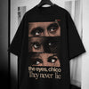 The Eyes Chico Oversized Terry Black T-Shirt