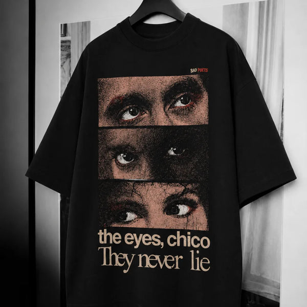 The Eyes Chico Oversized Terry Black T-Shirt
