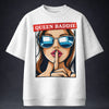 Queen Baddie Oversized Terry White T-Shirt